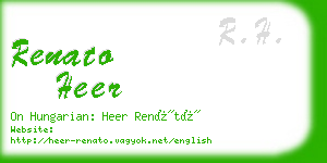 renato heer business card